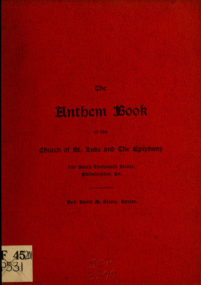 Anthem book of the Church of St. Luke and The Epiphany page 2