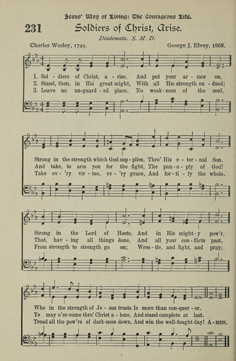American Church and Church School Hymnal: a new religious educational hymnal page 232