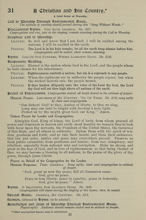 American Church and Church School Hymnal: a new religious educational hymnal page 31