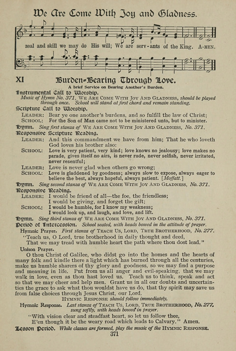 American Church and Church School Hymnal: a new religious educational hymnal page 371