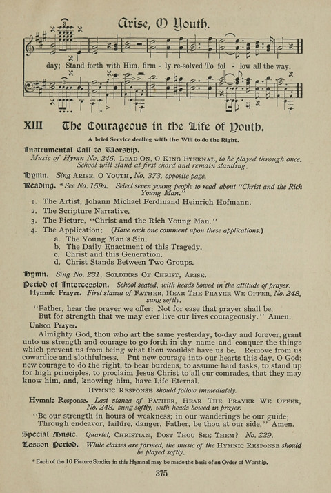 American Church and Church School Hymnal: a new religious educational hymnal page 375