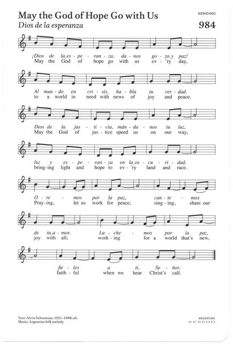 All Creation Sings: Evangelical Lutheran worship supplement page 152