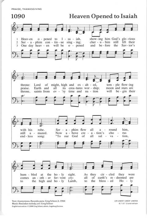 All Creation Sings: Evangelical Lutheran worship supplement page 263