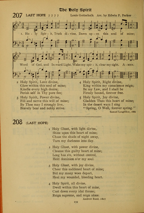 The American Hymnal for Chapel Service page 172