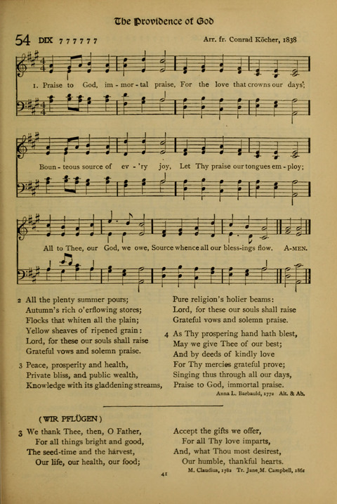 The American Hymnal for Chapel Service page 41