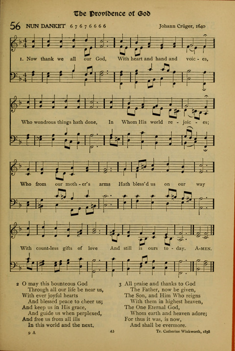 The American Hymnal for Chapel Service page 43