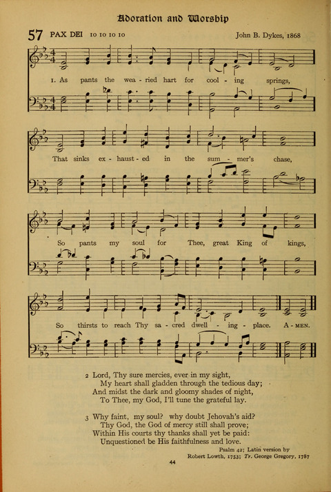 The American Hymnal for Chapel Service page 44