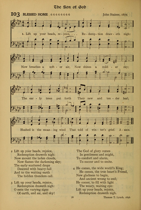The American Hymnal for Chapel Service page 78