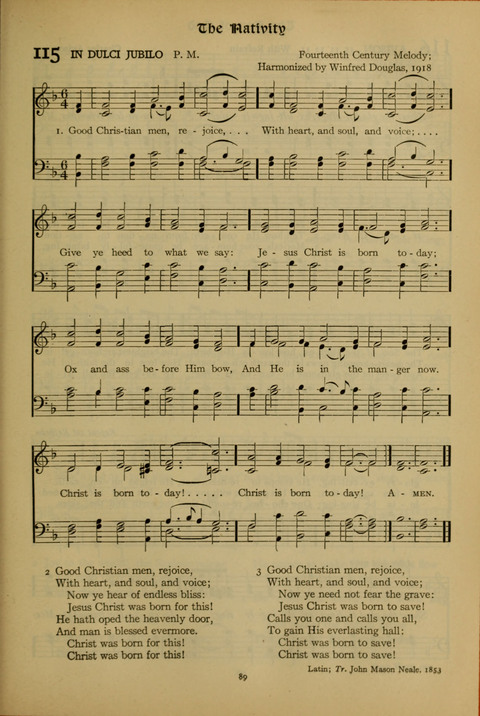 The American Hymnal for Chapel Service page 89