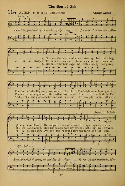 The American Hymnal for Chapel Service page 90