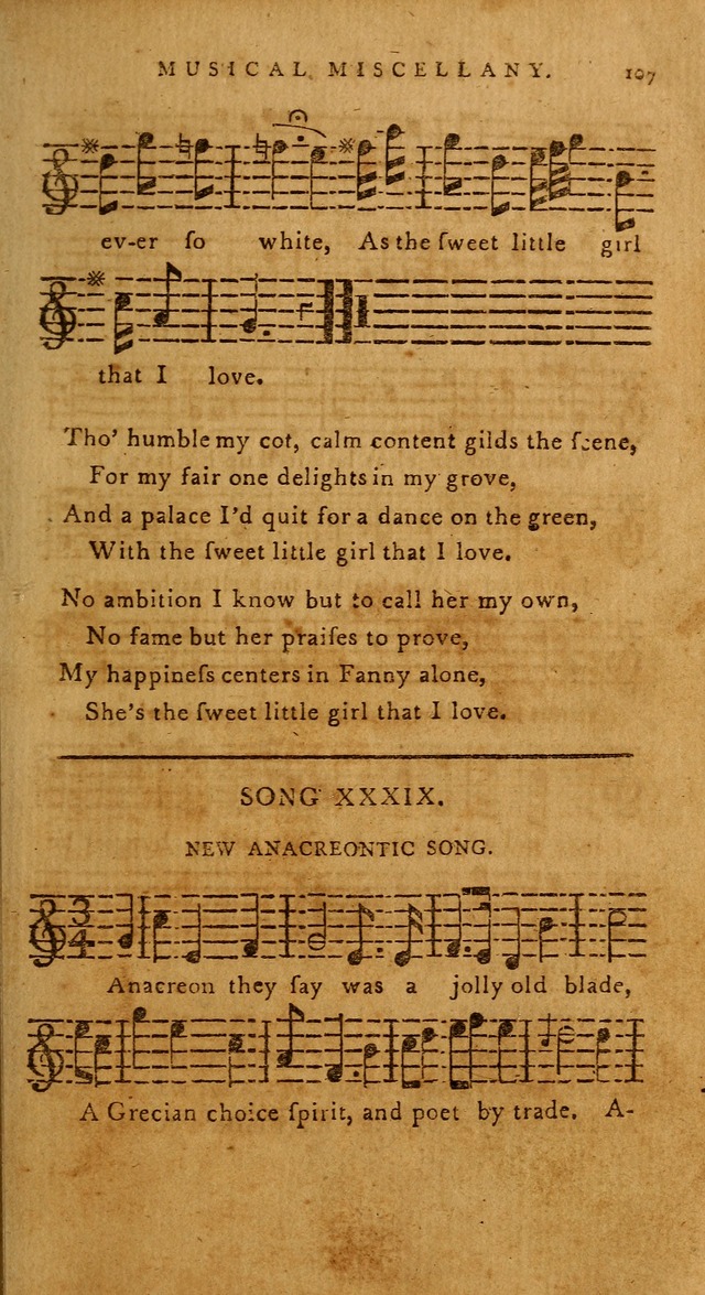 The American Musical Miscellany: a collection of the newest and most approved songs, set to music page 95