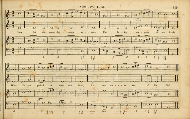 American Psalmody: a collection of sacred music, comprising a great variety of psalm, and hymn tunes, set-pieces, anthems and chants, arranged with a figured bass for the organ...(3rd ed.) page 116