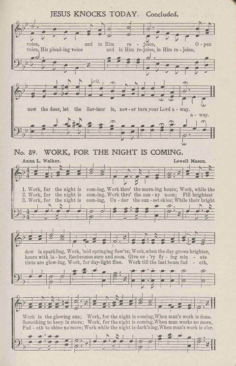Awakening Praises: for Sunday-schools, singing-schools, revivals, conventions and general use in christian work and worship page 89