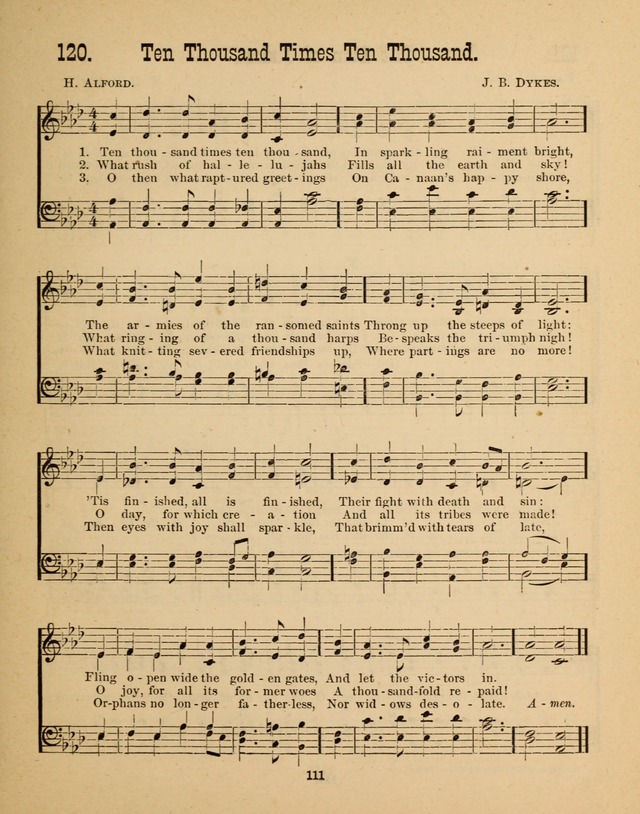 Augsburg Songs for Sunday Schools and other services page 111