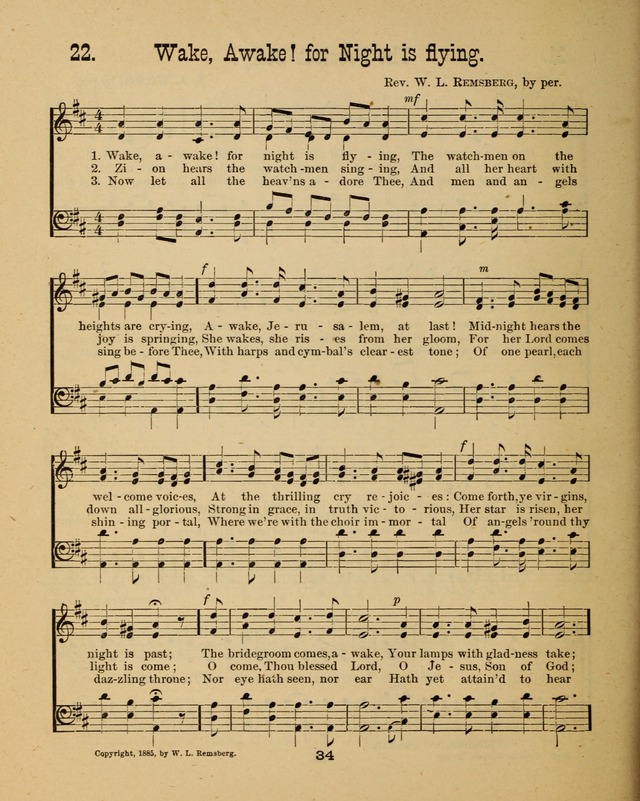 Augsburg Songs for Sunday Schools and other services page 34