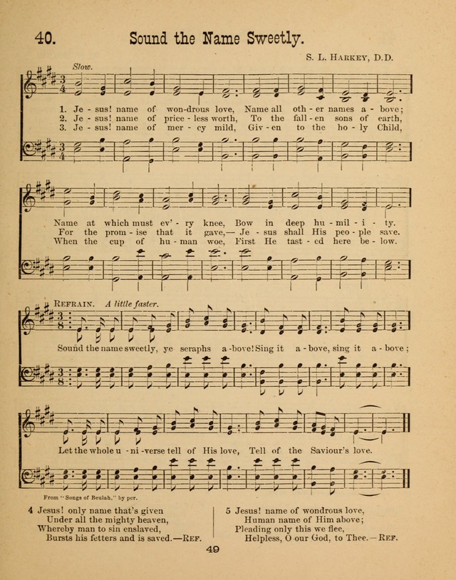 Augsburg Songs for Sunday Schools and other services page 49