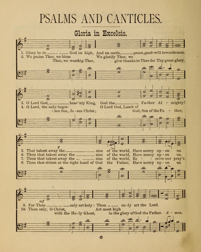 Augsburg Songs for Sunday Schools and other services page 6