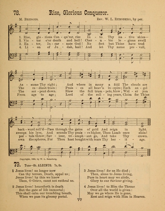 Augsburg Songs for Sunday Schools and other services page 77