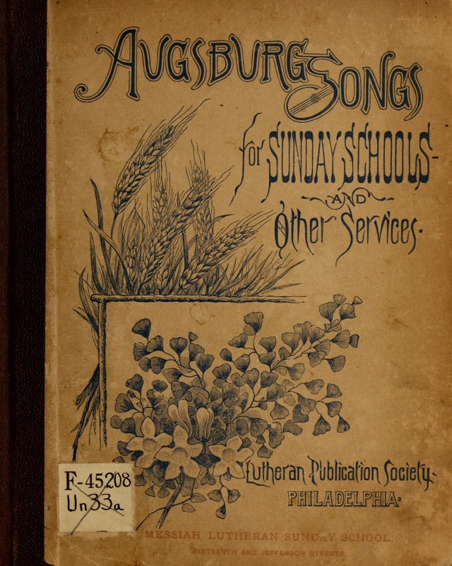 Augsburg Songs for Sunday Schools and other services page i