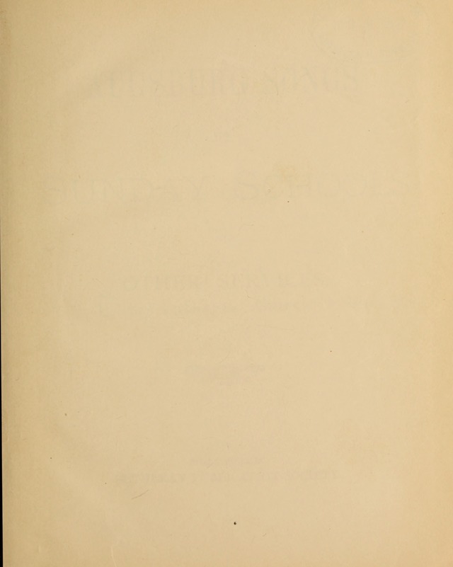 Augsburg Songs for Sunday Schools and other services page v