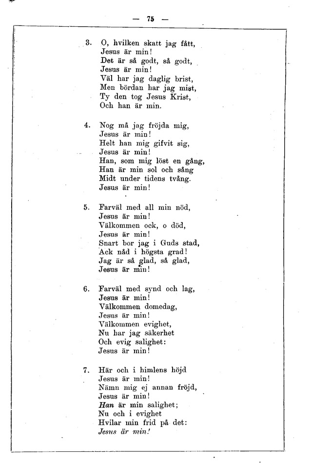 Andeliga Sånger (3. upplagan) page 74