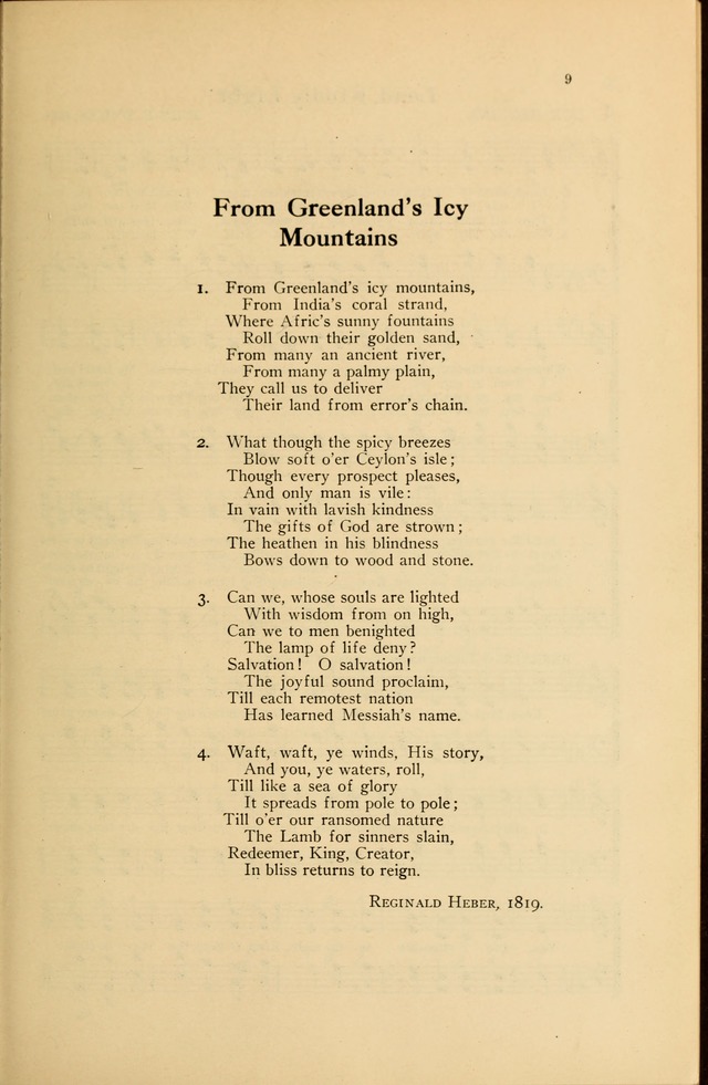Advent Songs: a revision of old hymns to meet modern needs page 10
