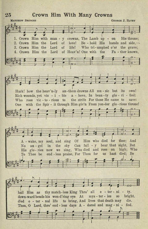 Abiding Songs: A special collection of standard hymns and gospel songs, long-cherished and forever abiding. Designed to generate wholesome, worshipful services of song among all organizations of ... page 25