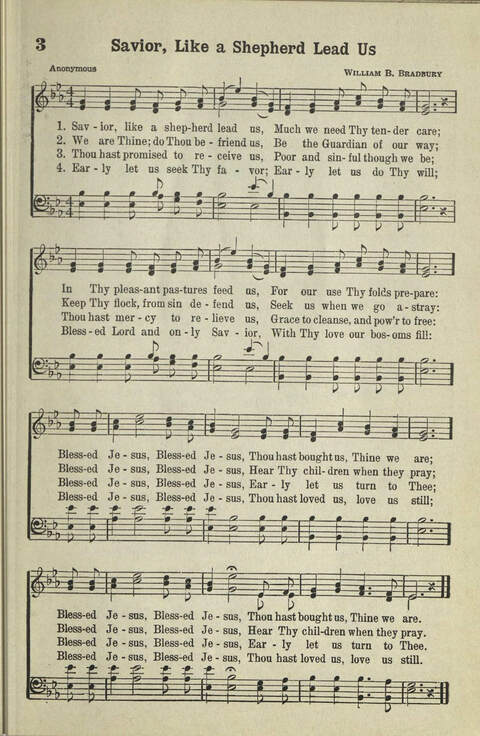 Abiding Songs: A special collection of standard hymns and gospel songs, long-cherished and forever abiding. Designed to generate wholesome, worshipful services of song among all organizations of ... page 5