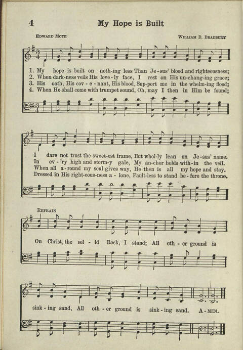 Abiding Songs: A special collection of standard hymns and gospel songs, long-cherished and forever abiding. Designed to generate wholesome, worshipful services of song among all organizations of ... page 6