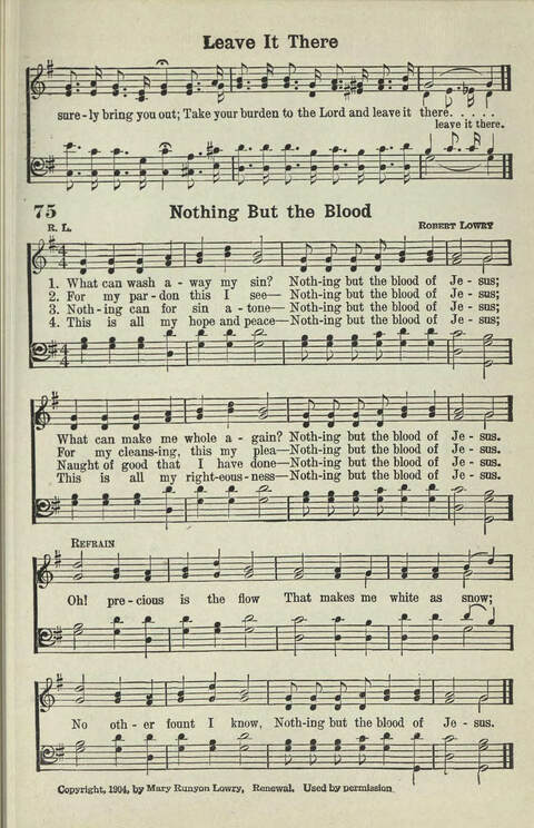 Abiding Songs: A special collection of standard hymns and gospel songs, long-cherished and forever abiding. Designed to generate wholesome, worshipful services of song among all organizations of ... page 67