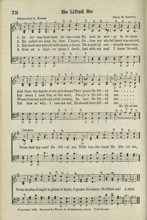 Abiding Songs: A special collection of standard hymns and gospel songs, long-cherished and forever abiding. Designed to generate wholesome, worshipful services of song among all organizations of ... page 70