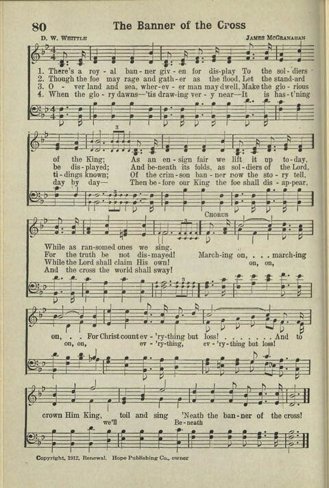 Abiding Songs: A special collection of standard hymns and gospel songs, long-cherished and forever abiding. Designed to generate wholesome, worshipful services of song among all organizations of ... page 72