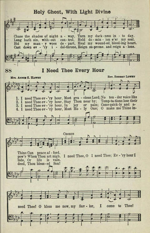 Abiding Songs: A special collection of standard hymns and gospel songs, long-cherished and forever abiding. Designed to generate wholesome, worshipful services of song among all organizations of ... page 79