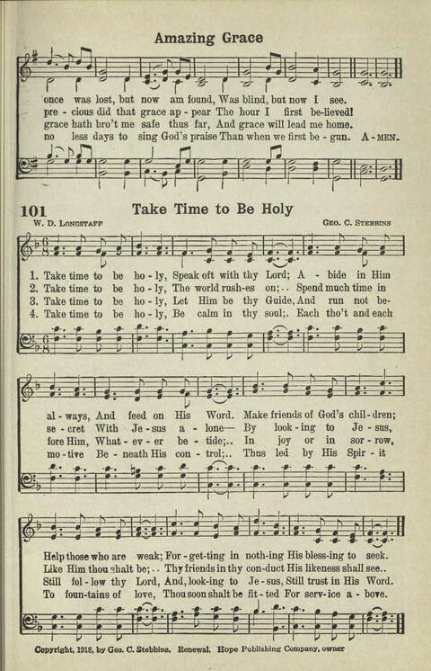 Abiding Songs: A special collection of standard hymns and gospel songs, long-cherished and forever abiding. Designed to generate wholesome, worshipful services of song among all organizations of ... page 89