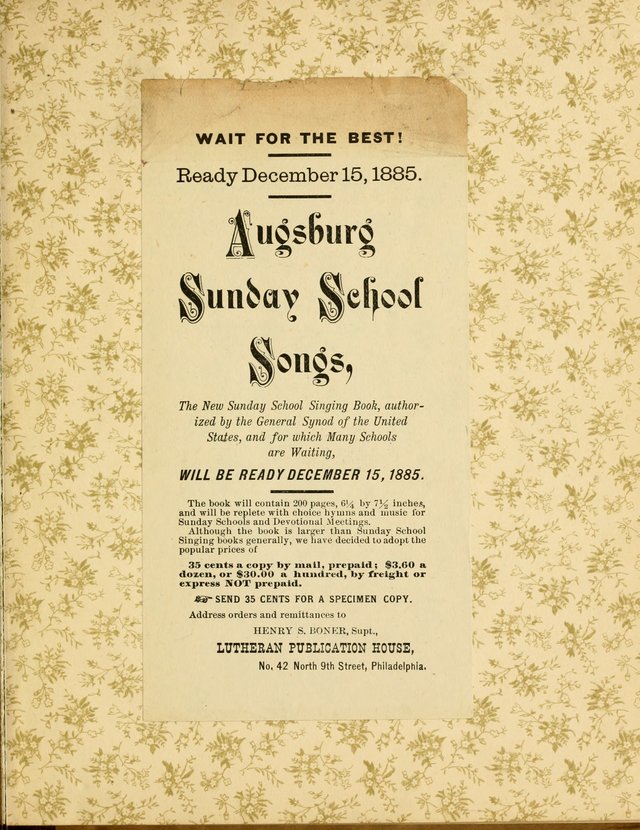 Augsburg Songs No. 2: for Sunday schools and other services page 4