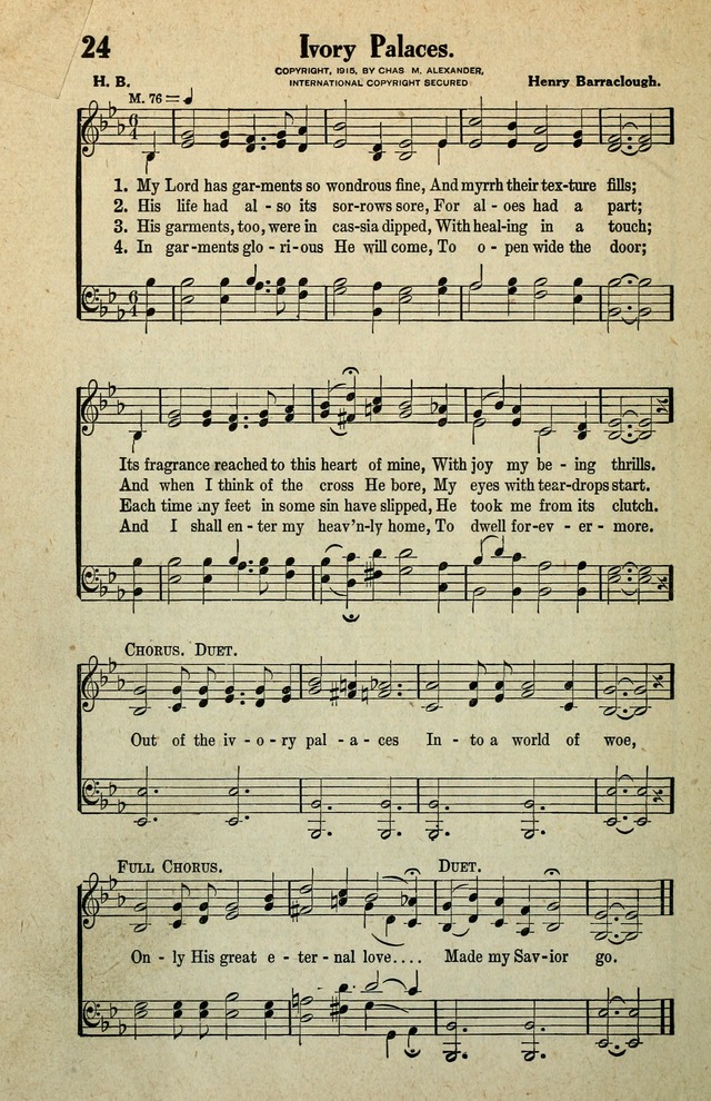 Awakening Songs for the Church, Sunday School and Evangelistic Services page 24