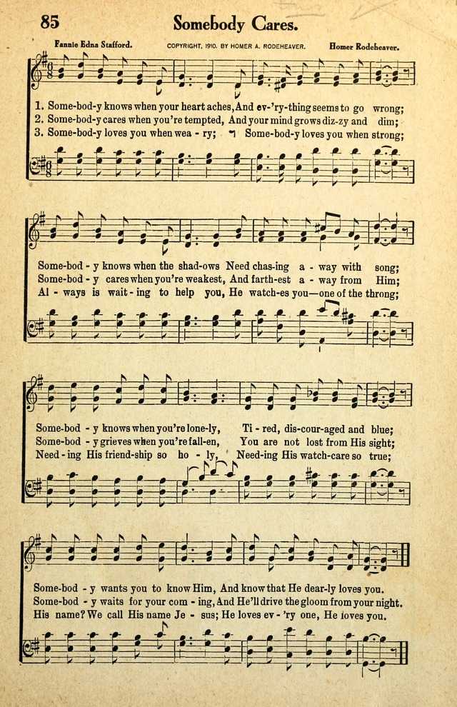 Awakening Songs for the Church, Sunday School and Evangelistic Services page 85