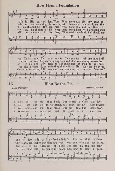 The American Service Hymnal: a collection of the great hymns and gospel songs, new and old, whose melodies and truths will meet the needs of all churches page 13