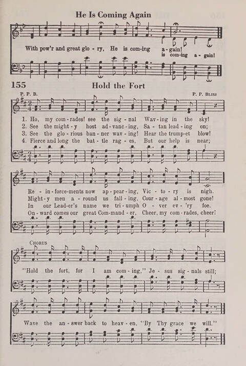 The American Service Hymnal: a collection of the great hymns and gospel songs, new and old, whose melodies and truths will meet the needs of all churches page 153