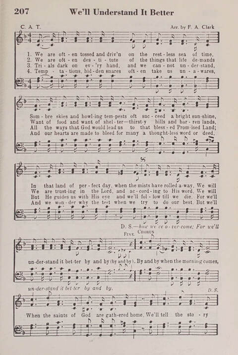 The American Service Hymnal: a collection of the great hymns and gospel songs, new and old, whose melodies and truths will meet the needs of all churches page 205