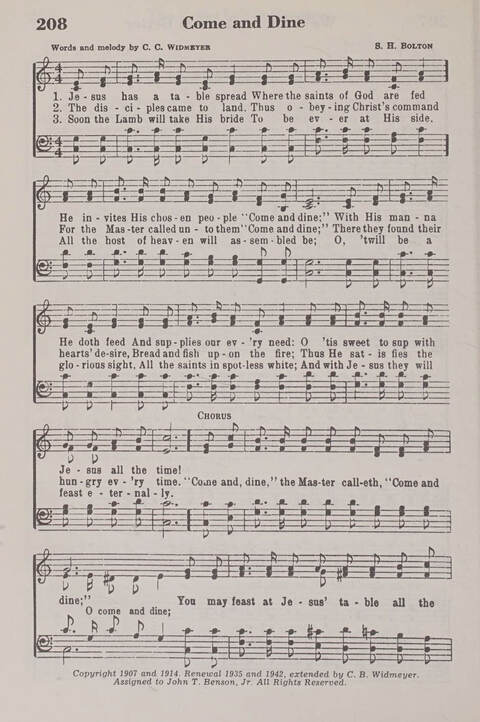 The American Service Hymnal: a collection of the great hymns and gospel songs, new and old, whose melodies and truths will meet the needs of all churches page 206