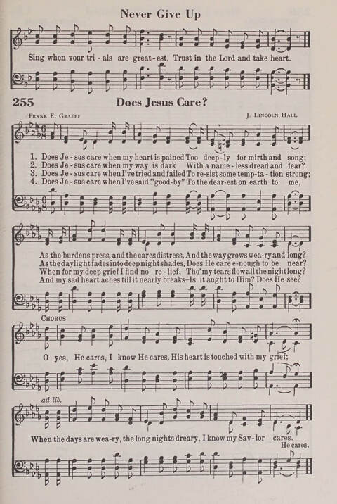 The American Service Hymnal: a collection of the great hymns and gospel songs, new and old, whose melodies and truths will meet the needs of all churches page 253