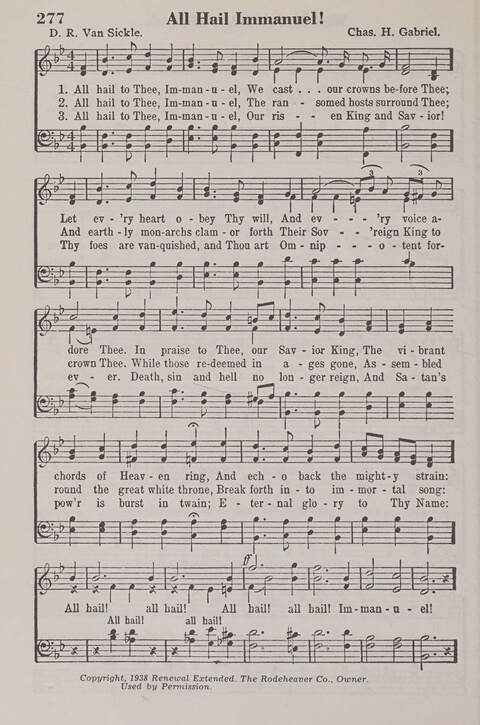 The American Service Hymnal: a collection of the great hymns and gospel songs, new and old, whose melodies and truths will meet the needs of all churches page 276