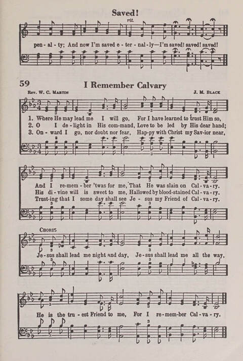 The American Service Hymnal: a collection of the great hymns and gospel songs, new and old, whose melodies and truths will meet the needs of all churches page 57