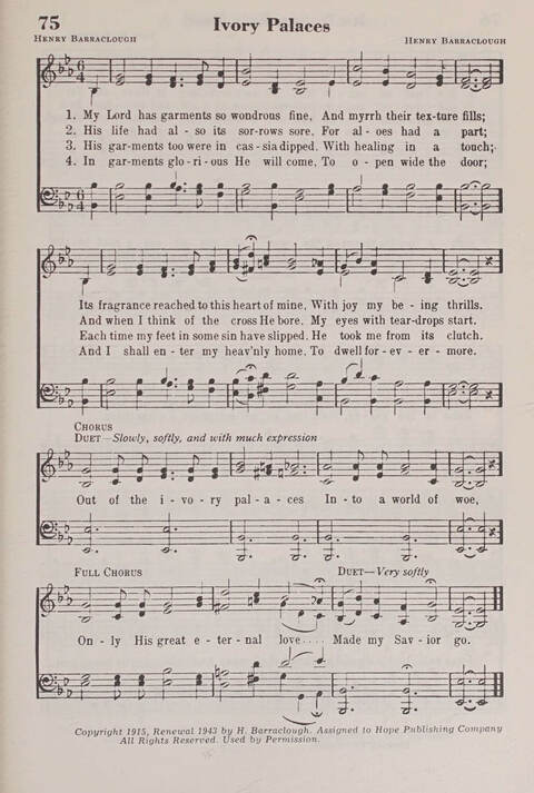 The American Service Hymnal: a collection of the great hymns and gospel songs, new and old, whose melodies and truths will meet the needs of all churches page 73
