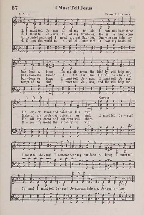 The American Service Hymnal: a collection of the great hymns and gospel songs, new and old, whose melodies and truths will meet the needs of all churches page 85