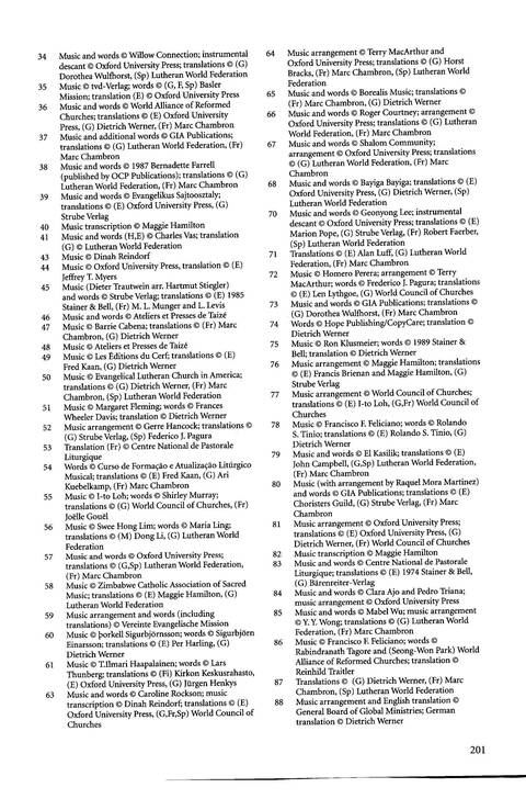 Agape: songs of hope and reconciliation page 200