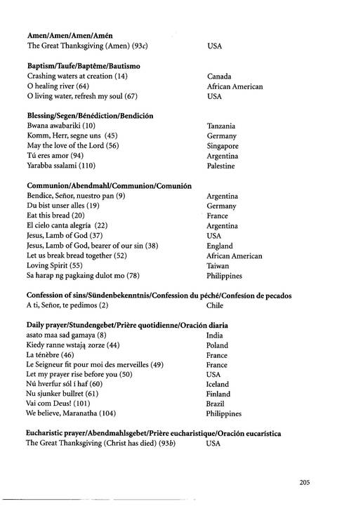 Agape: songs of hope and reconciliation page 204
