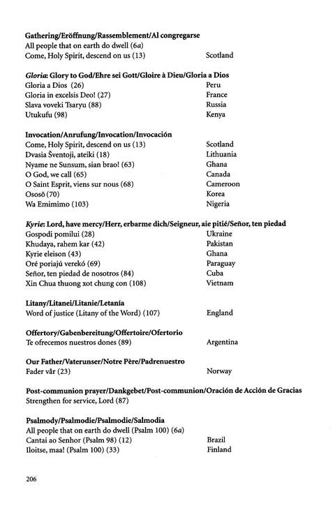 Agape: songs of hope and reconciliation page 205