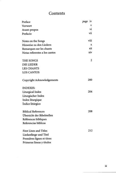 Agape: songs of hope and reconciliation page iii